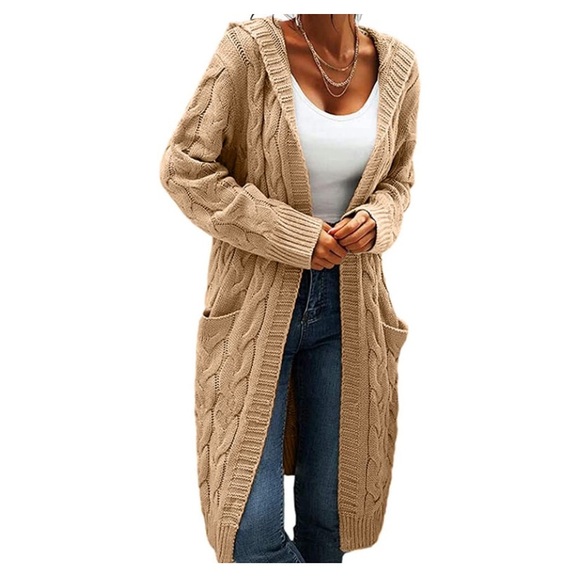 Cardigans - Loose Warm Hooded Sweater main image 1